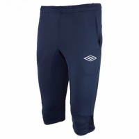 брюки тренировочные umbro unique training pant 3/4 мужские u94085 (n84) т.син/бел.