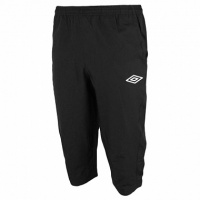 брюки тренировочные umbro unique pant 3/4 мужские u94086 (090) чер/бел.