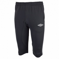 бриджи тренировочные umbro unique training pant 3/4 u94084 (090) чер/бел.