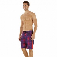 шорты пляжные speedo infinity pool printed check 20' watershort (8197) пурпур/красн.