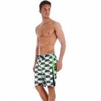 шорты пляжные speedo hybrid optic printed check 20 мужские (7740) чер/зел.